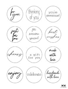 Printable Gift Tags - Printabulls