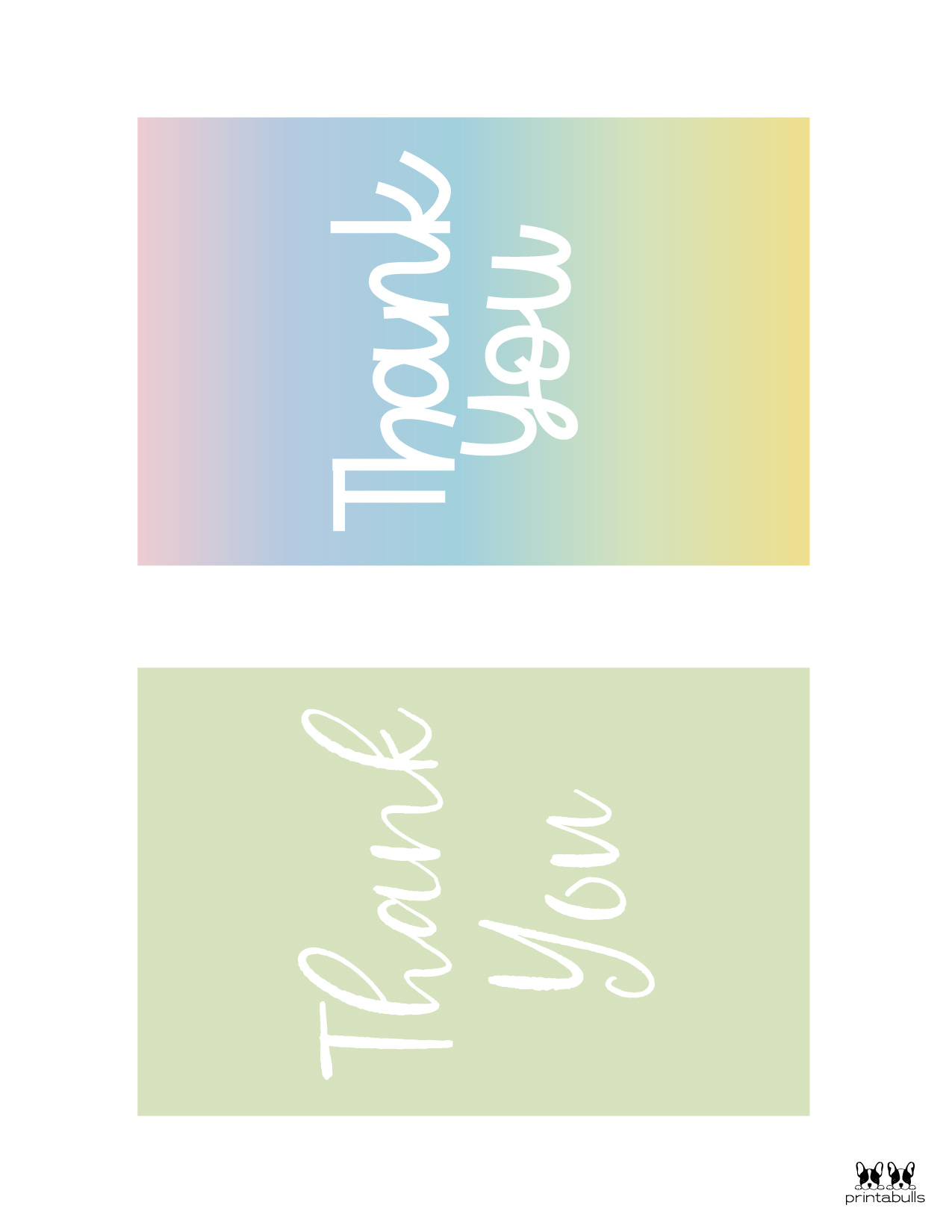 150 printable thank you cards free printabulls