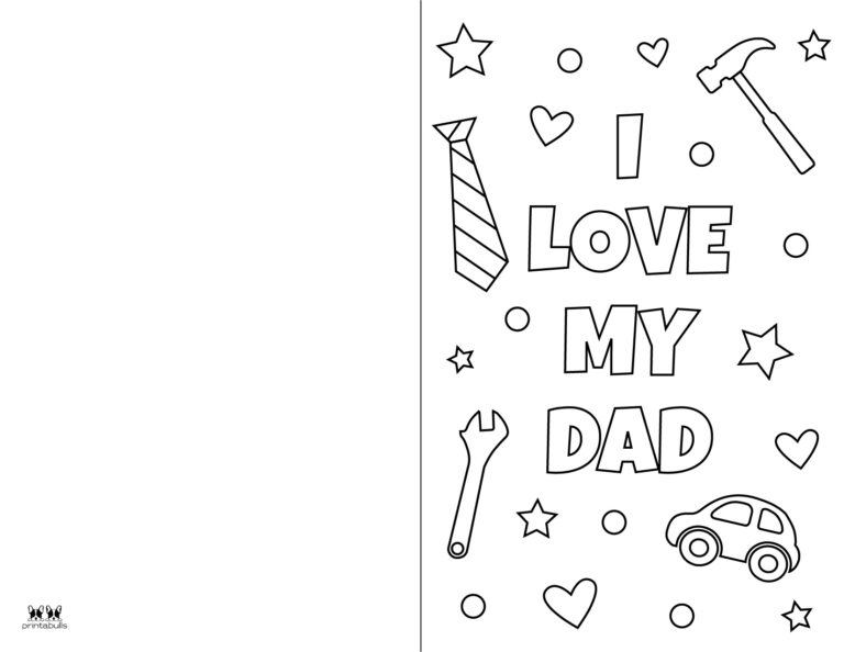 Father's Day Coloring Pages - 10 FREE Pages | Printabulls