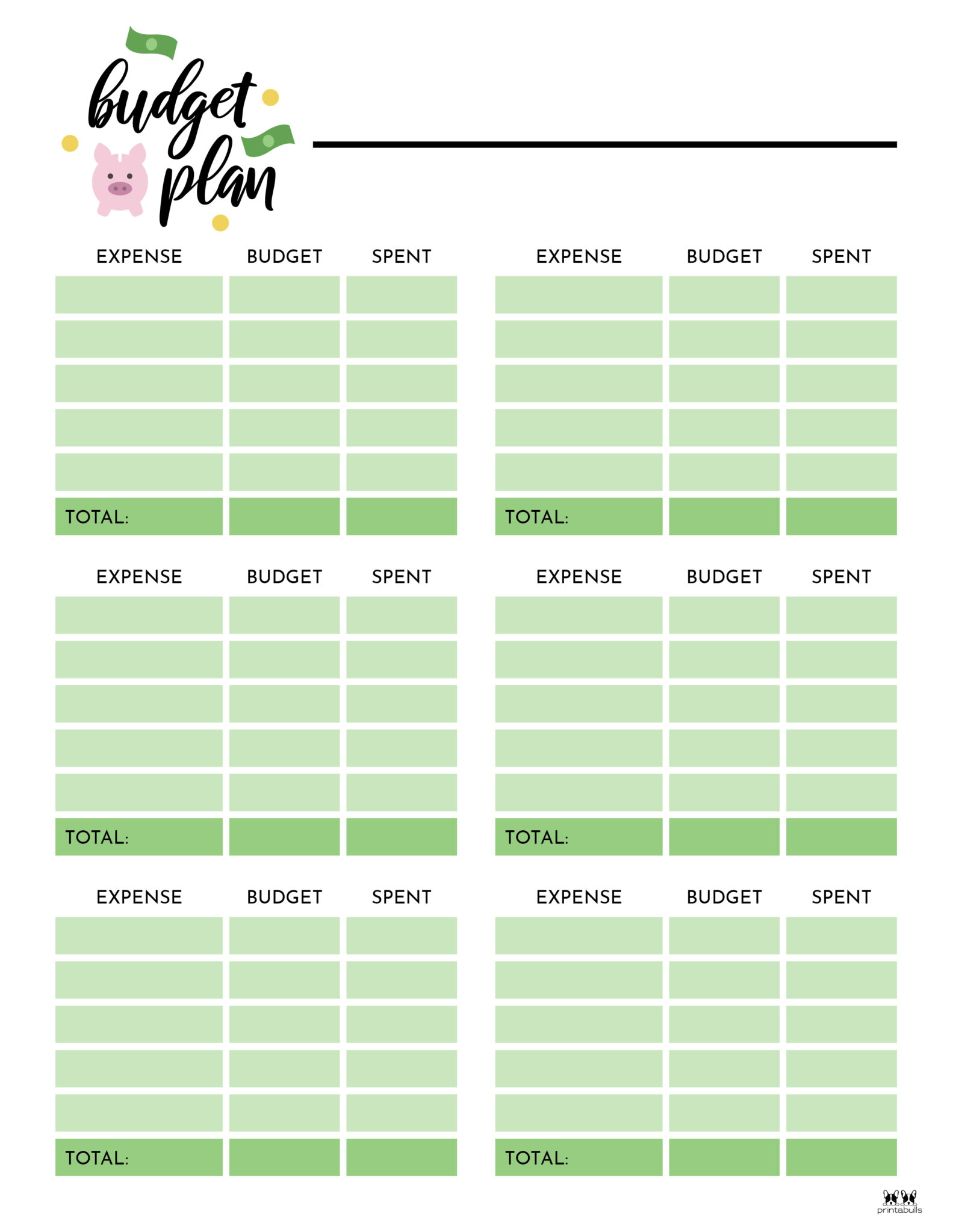 monthly budget planner calendar