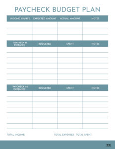 Monthly Budget Planners - 20 FREE Printables | Printabulls