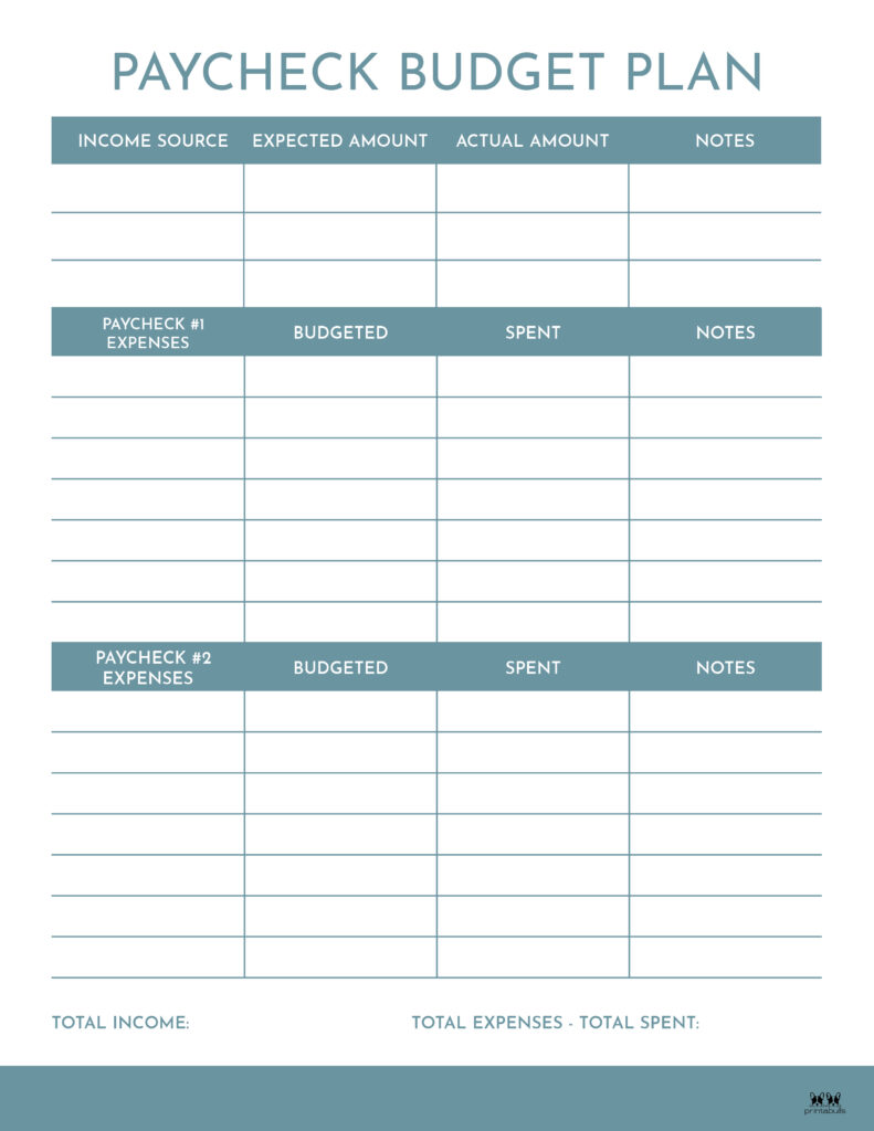 Paycheck Template For Kids