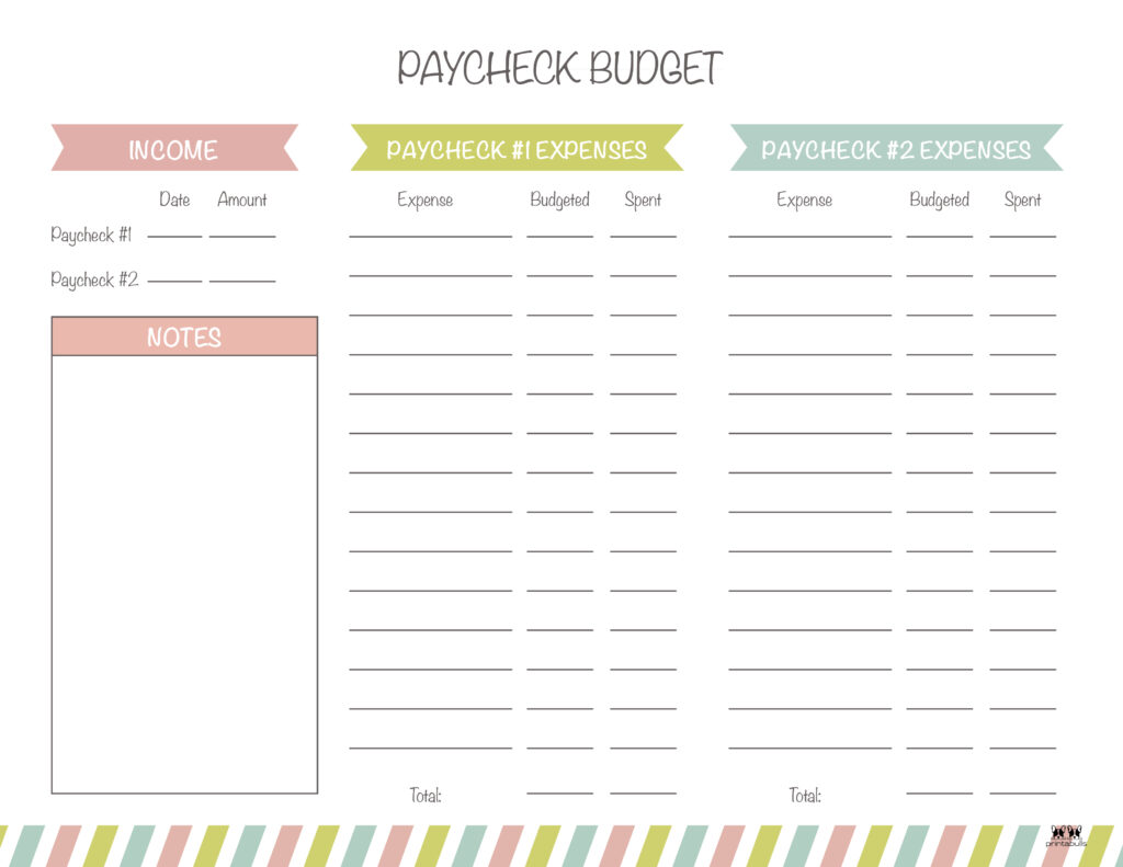 calendar and budget planner