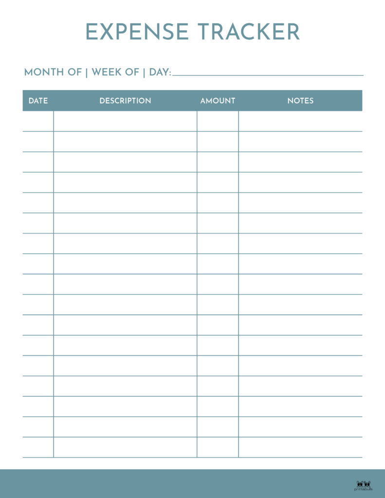 Paper Income Tracker Printable Income And Expense Tracker Budget 