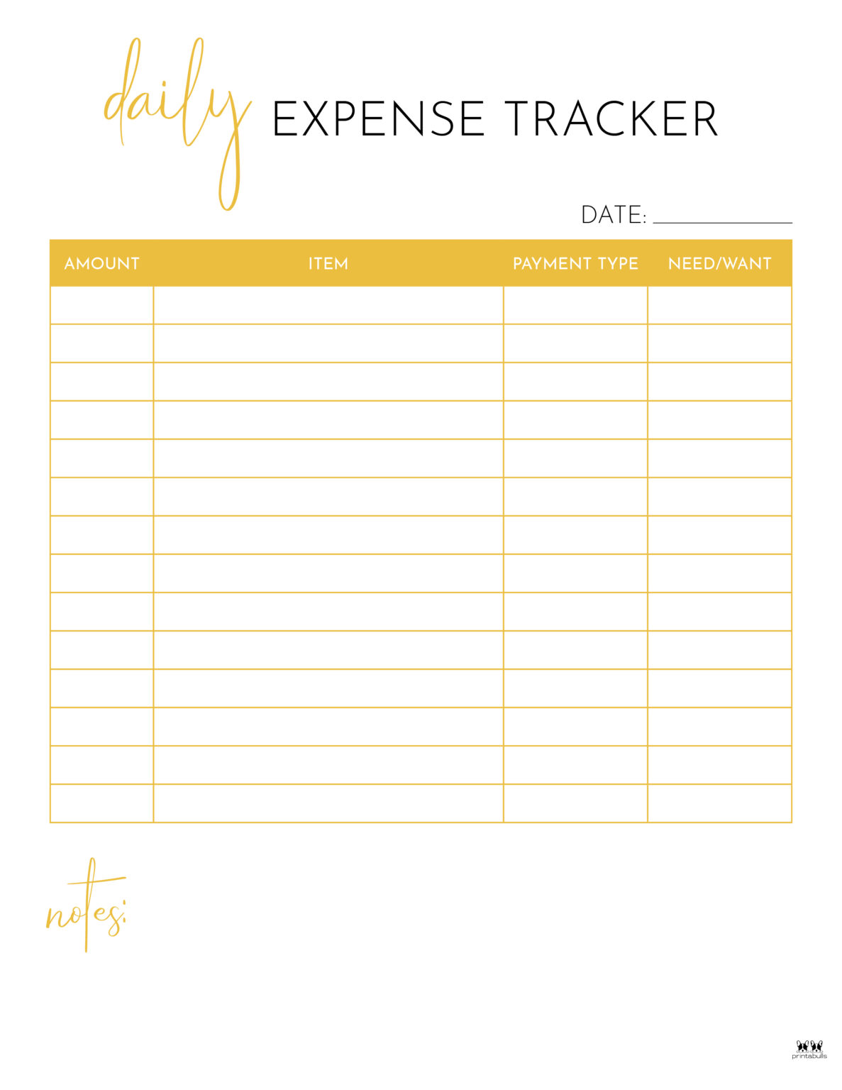 Expense Tracker Printables - 20 FREE Options | Printabulls