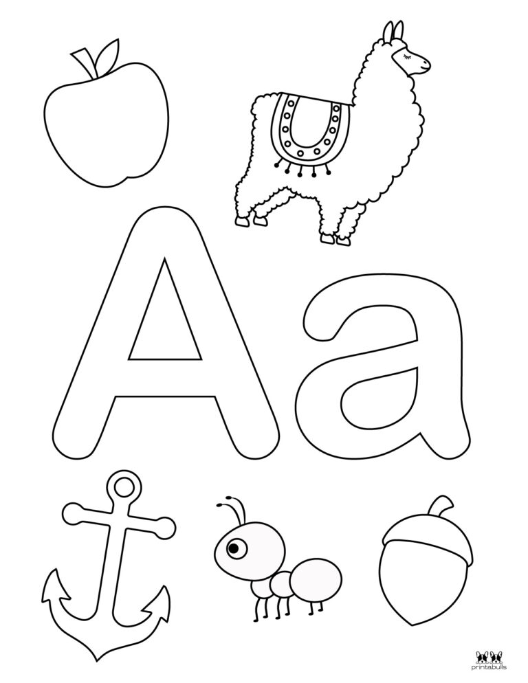 Letter A Worksheets - 50 FREE Printables | Printabulls