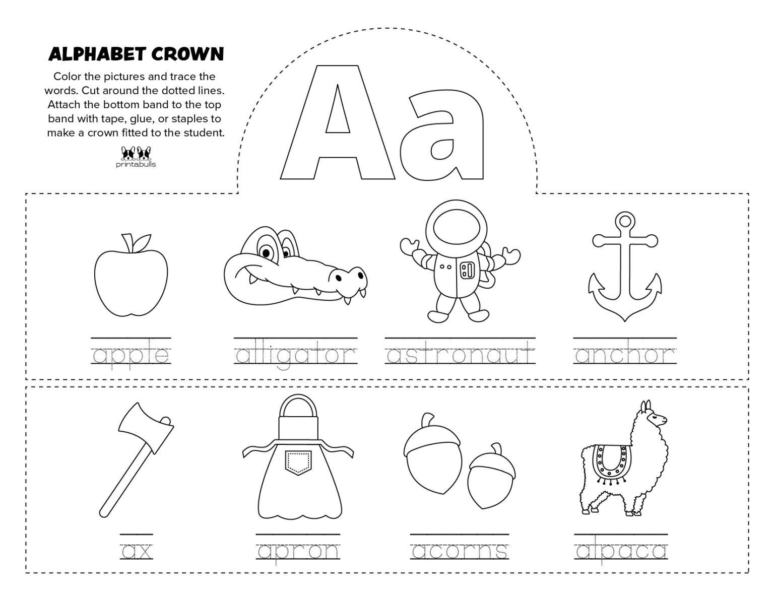 Letter A Worksheets 50 FREE Printables Printabulls