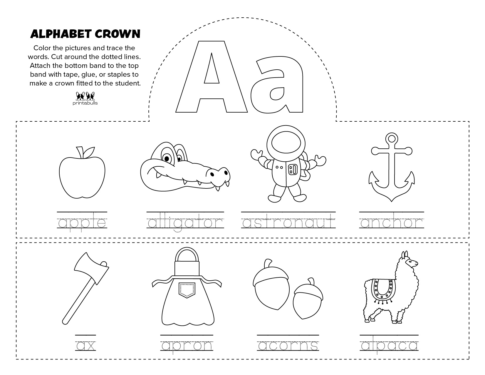 Letter A Worksheets - 50 FREE Printables | Printabulls