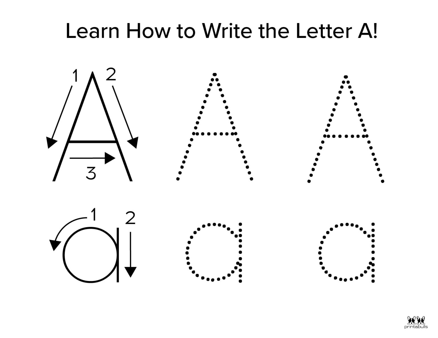 Letter A Worksheets