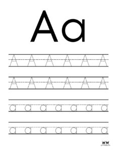 Letter A Worksheets - 50 FREE Printables | Printabulls