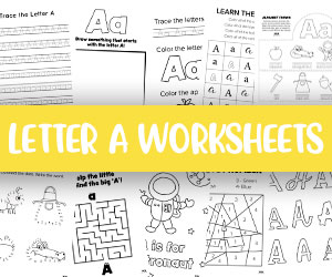 printable letter a worksheets