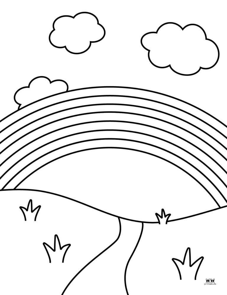 Rainbow Coloring Pages - 50 Free Printable Pages 