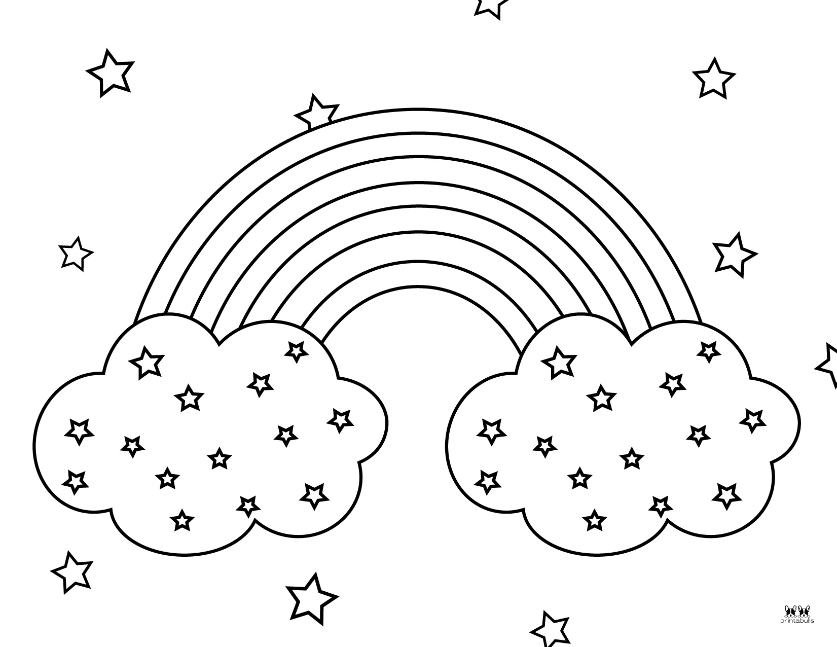 Rainbow Coloring Page Printable Coloring Pages Rainbow Days | Images ...