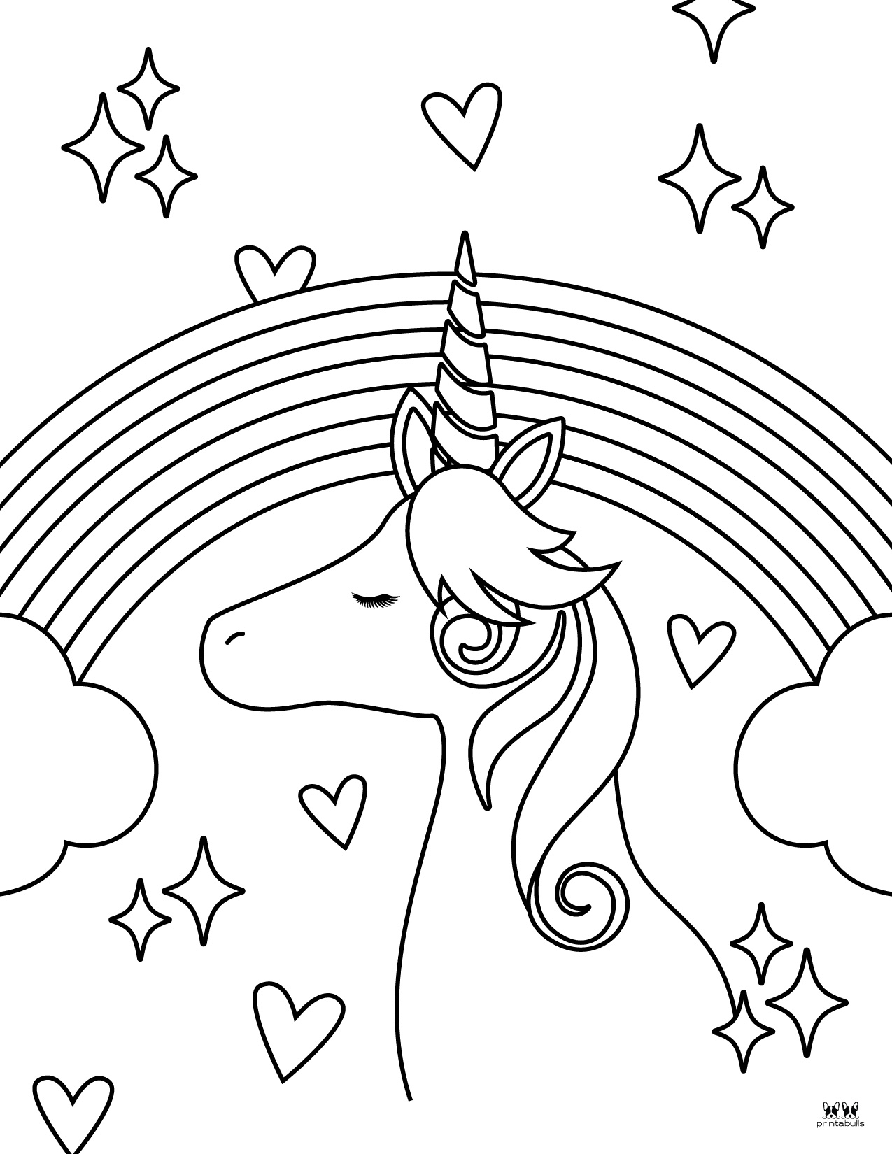 Free Coloring Pages With Rainbows Free Printable Rain - vrogue.co