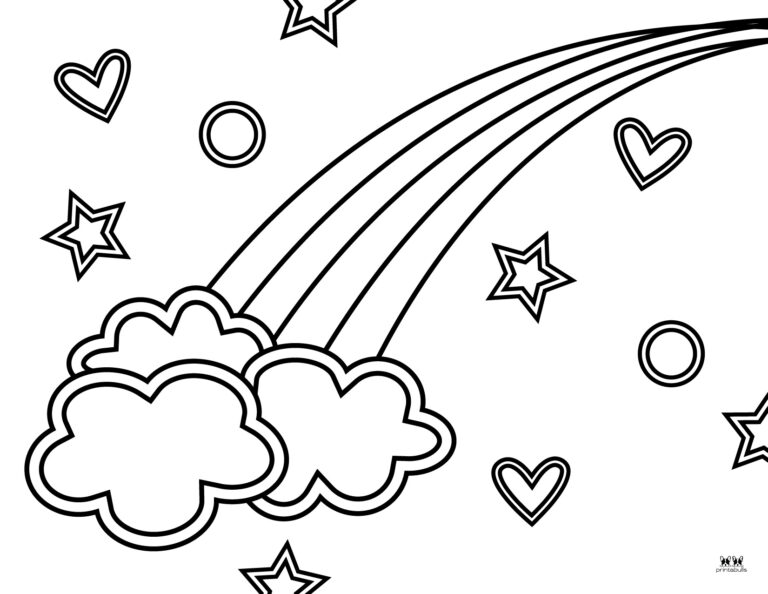 Rainbow Coloring Pages - 50 FREE Printable Pages | Printabulls