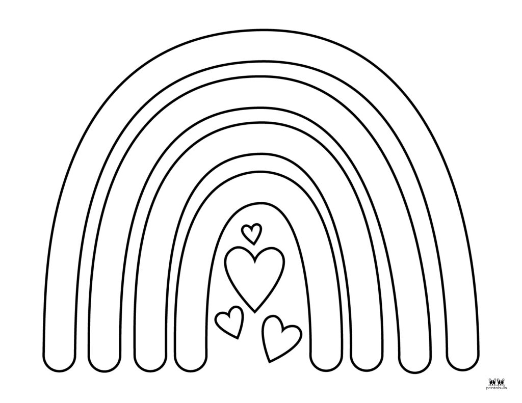 Rainbow Coloring Pages 50 FREE Printable Pages | Printabulls