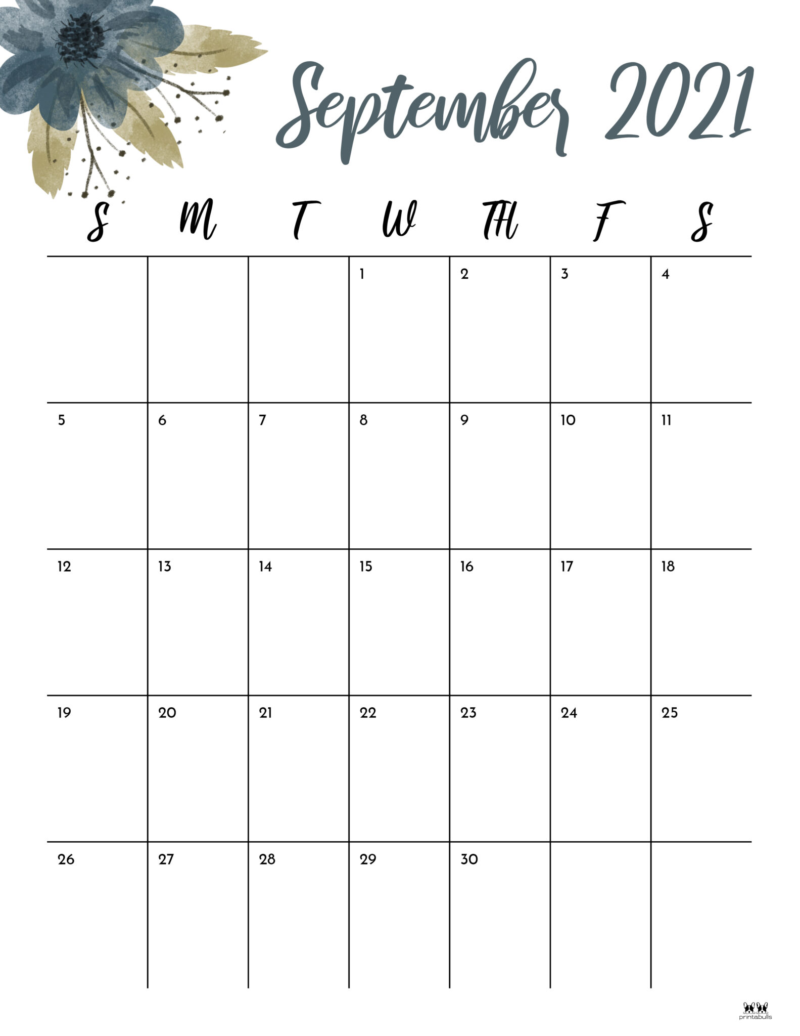 September 2021 Calendar