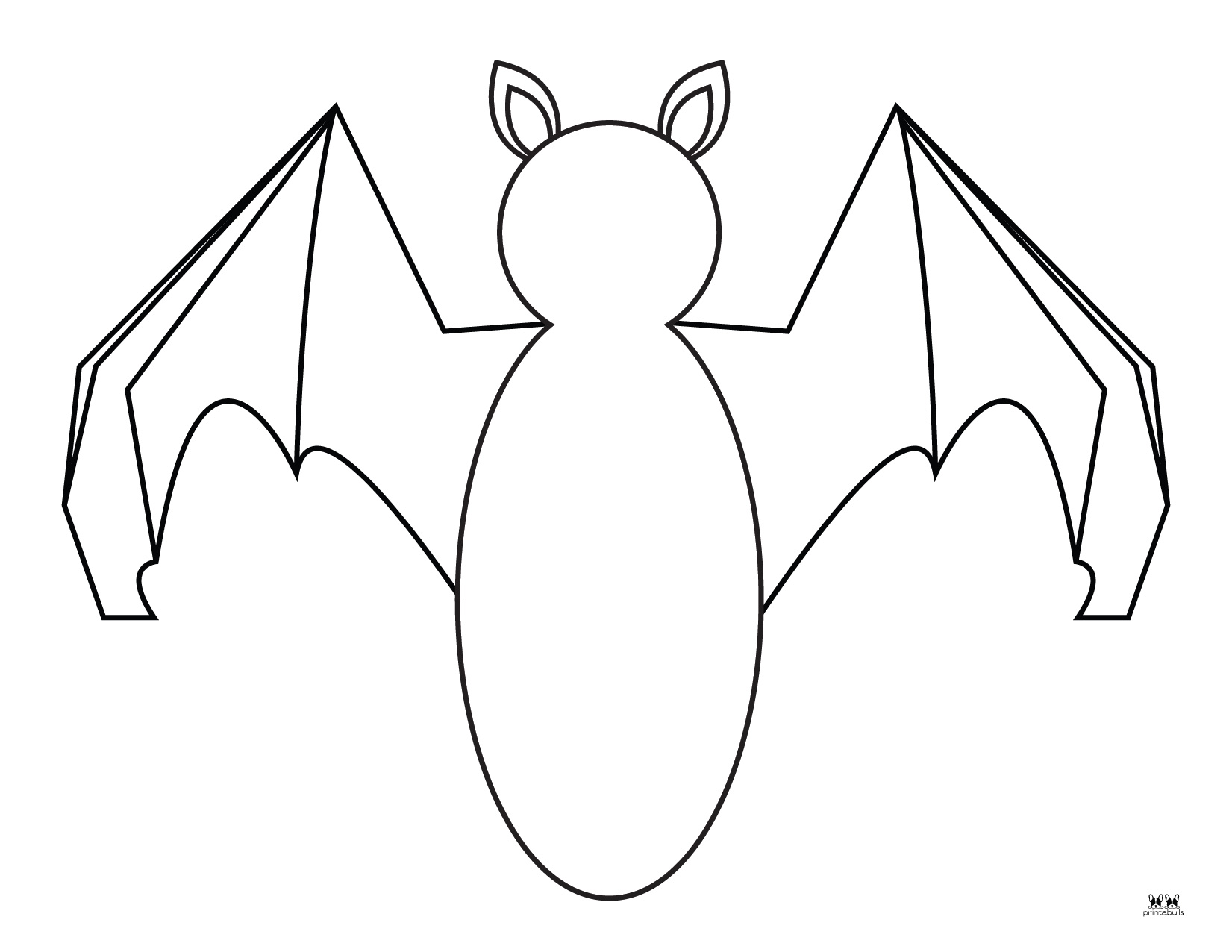 Bat Templates & Coloring Pages - 53 FREE Printables | Printabulls