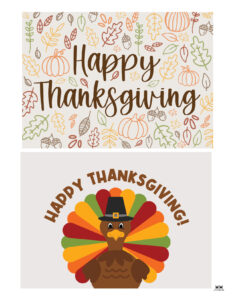 Free Printable Thanksgiving Cards | Printabulls