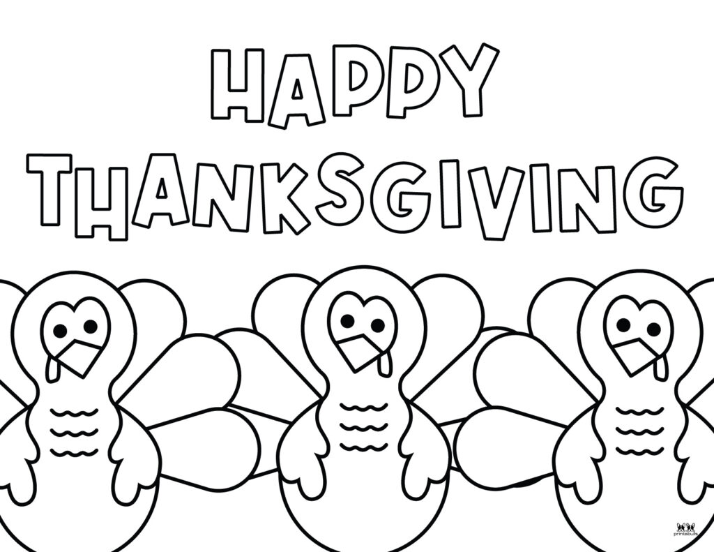 Printable Thanksgiving Coloring Pages-Page 12