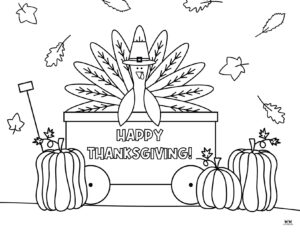 Happy Thanksgiving Coloring Pages - 20 FREE Printables | Printabulls