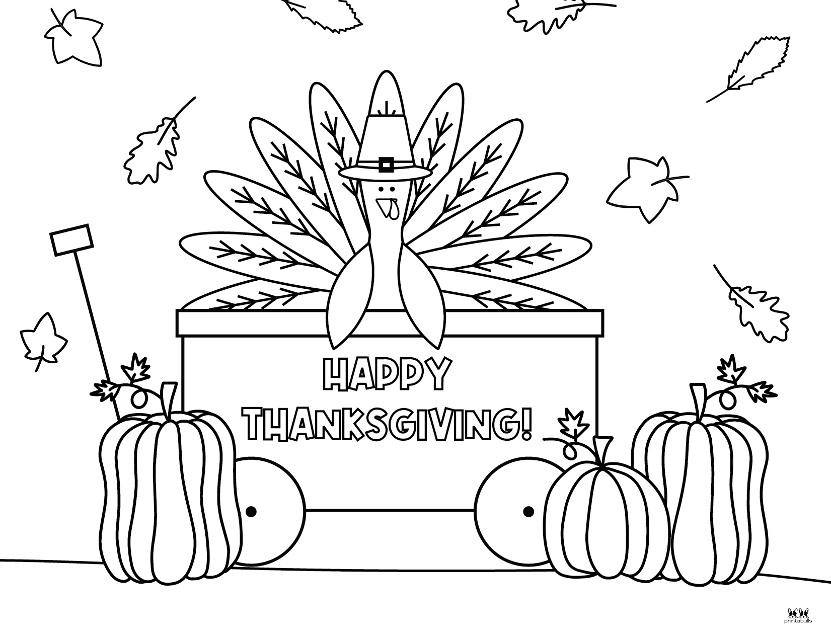 Feliz Día De Acción De Gracias Para Colorear 20 Imprimibles Gratis