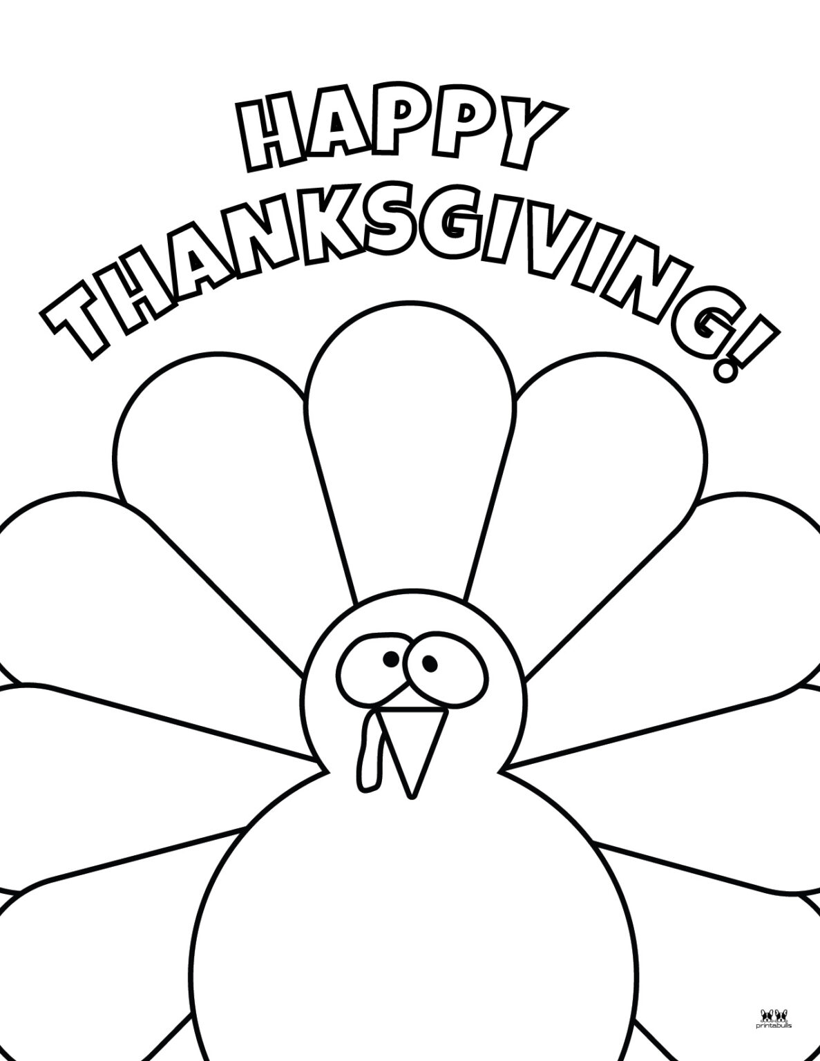 Happy Thanksgiving Coloring Pages - 20 FREE Printables | Printabulls