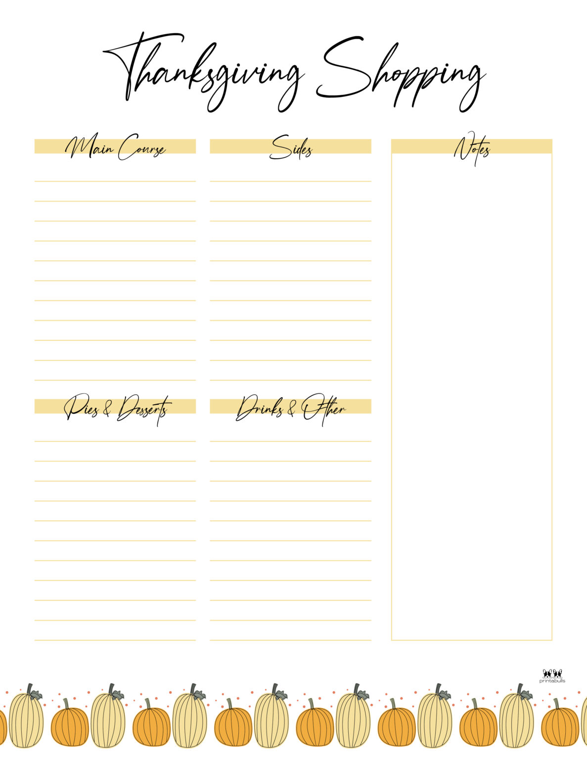 thanksgiving-shopping-lists-checklists-30-free-printables-printabulls