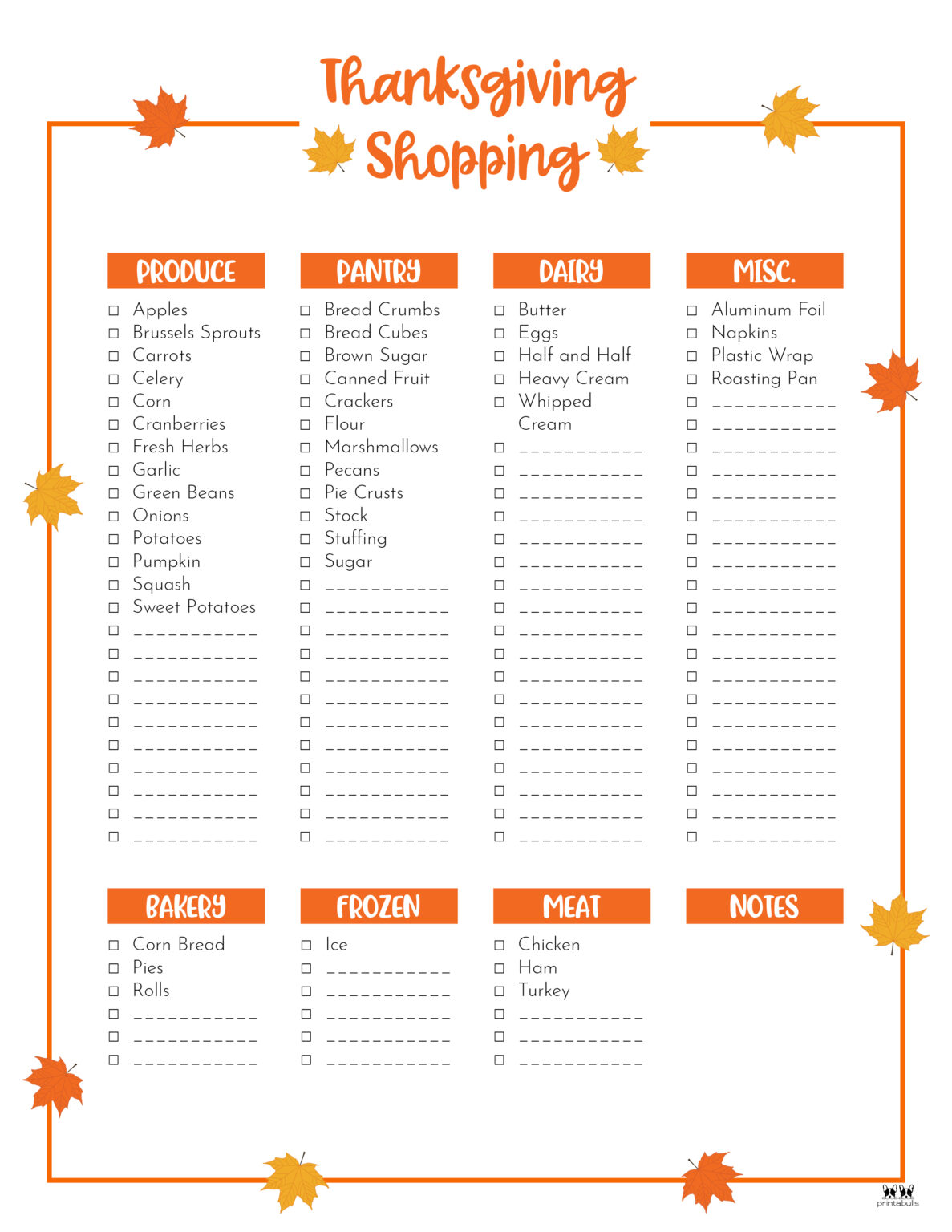 thanksgiving-shopping-lists-checklists-30-free-printables-printabulls