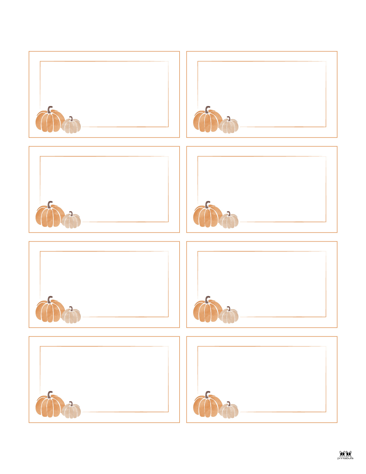 Thanksgiving Place Cards 15 FREE Printable Sets Printabulls