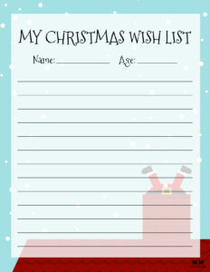 Printable Christmas Lists - 25 FREE Printables - PrintaBulk