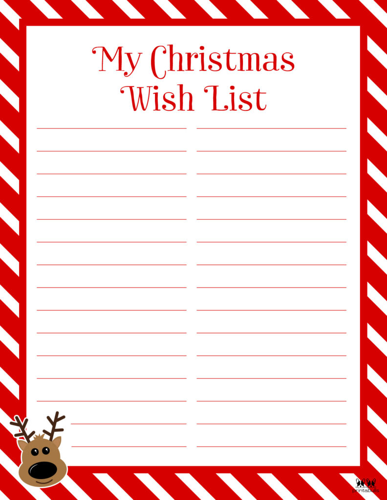 my christmas wish list printable