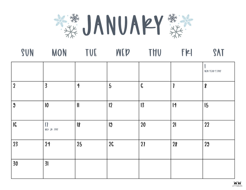 January 2022 Calendar Template Free Printable Calendar Com January