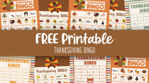 Thanksgiving Bingo - 3 FREE Printable Bingo Sets | Printabulls