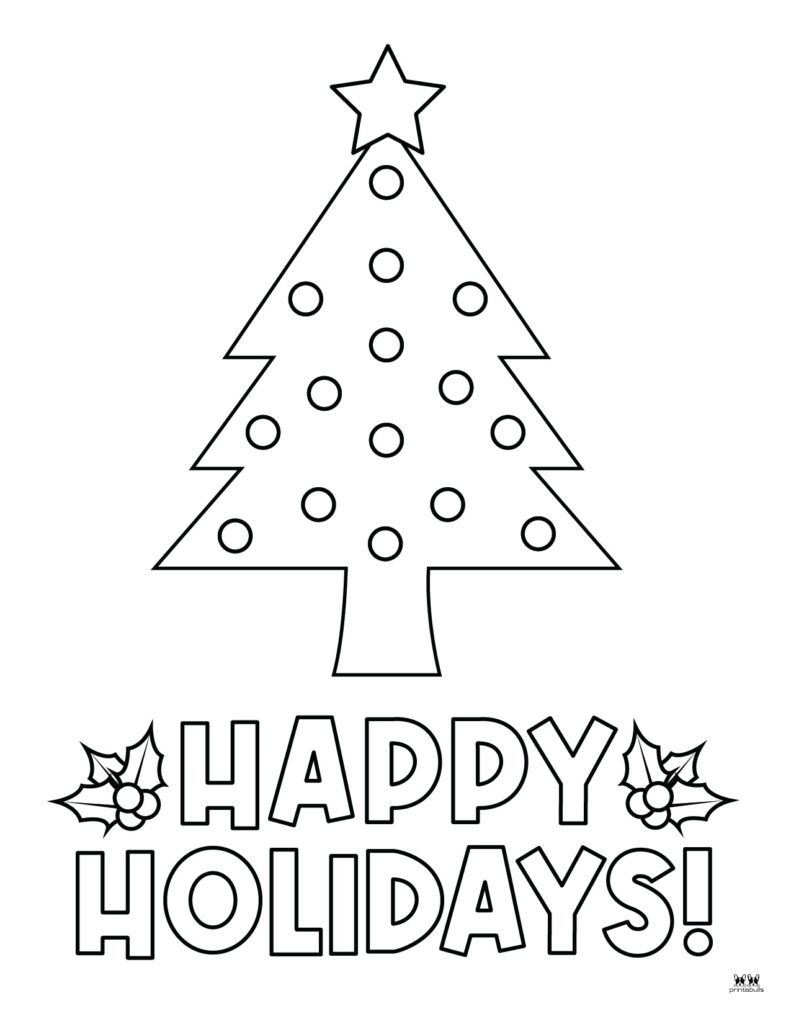 26+ Free Christmas Tree Coloring Pages