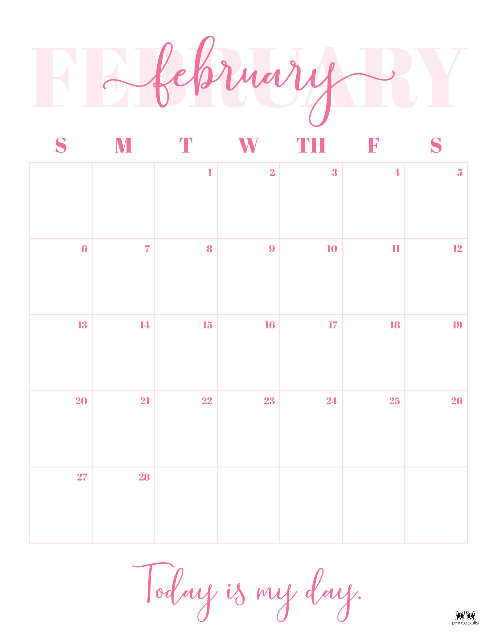 February 2022 Calendars - 15 FREE Printables | Printabulls