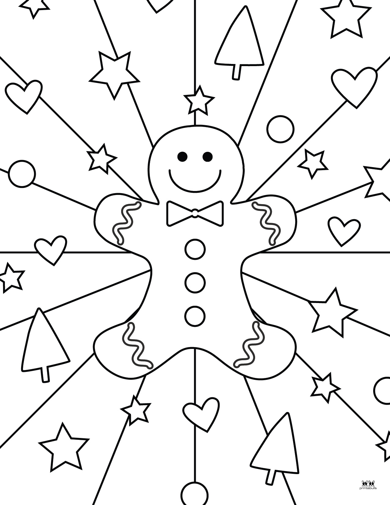 Gingerbread Man Coloring Pages - 20 FREE Printables - PrintaBulk