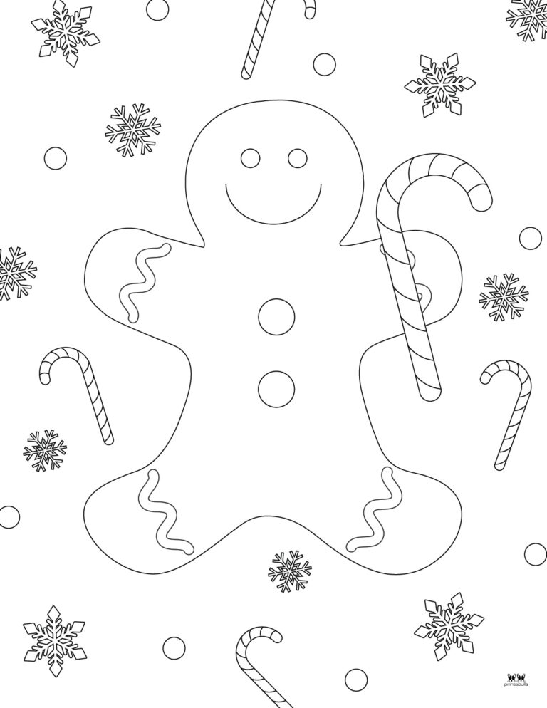 Gingerbread Man Coloring Pages - 20 FREE Printables | Printabulls