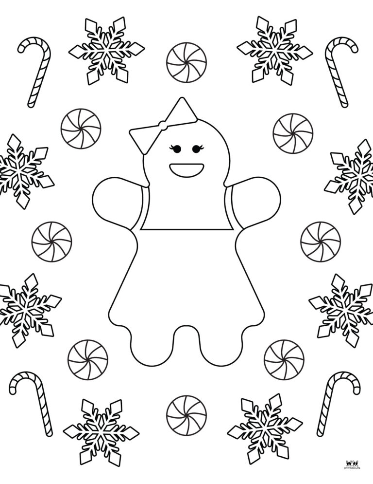 Gingerbread Man Coloring Pages - 20 FREE Printables | Printabulls