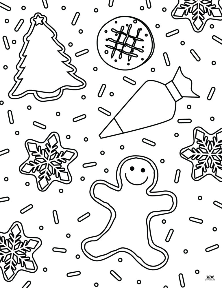 Gingerbread Man Coloring Pages - 20 FREE Printables | Printabulls