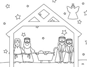 Nativity Coloring Pages - 10 FREE Printable Pages | Printabulls