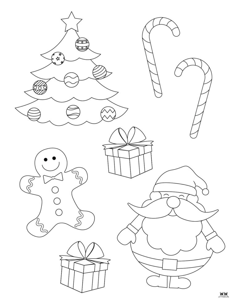 Santa Coloring Pages - 20 FREE Printable Pages | Printabulls