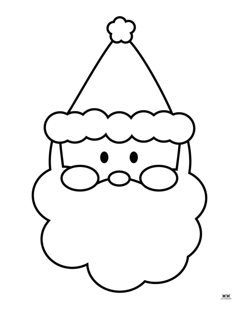 Santa Coloring Pages - 20 FREE Printable Pages | Printabulls