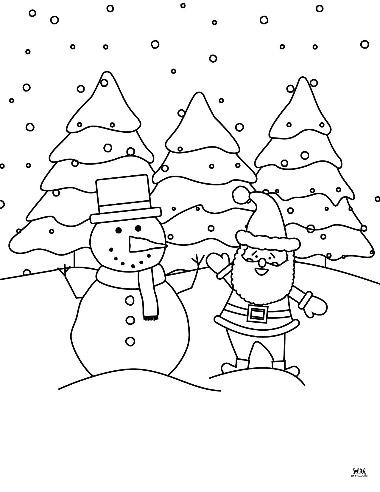 Santa Coloring Pages - 20 FREE Printable Pages | Printabulls