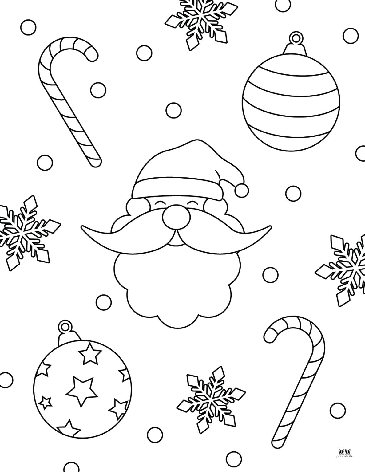 Santa Coloring Pages - 20 FREE Printable Pages | Printabulls