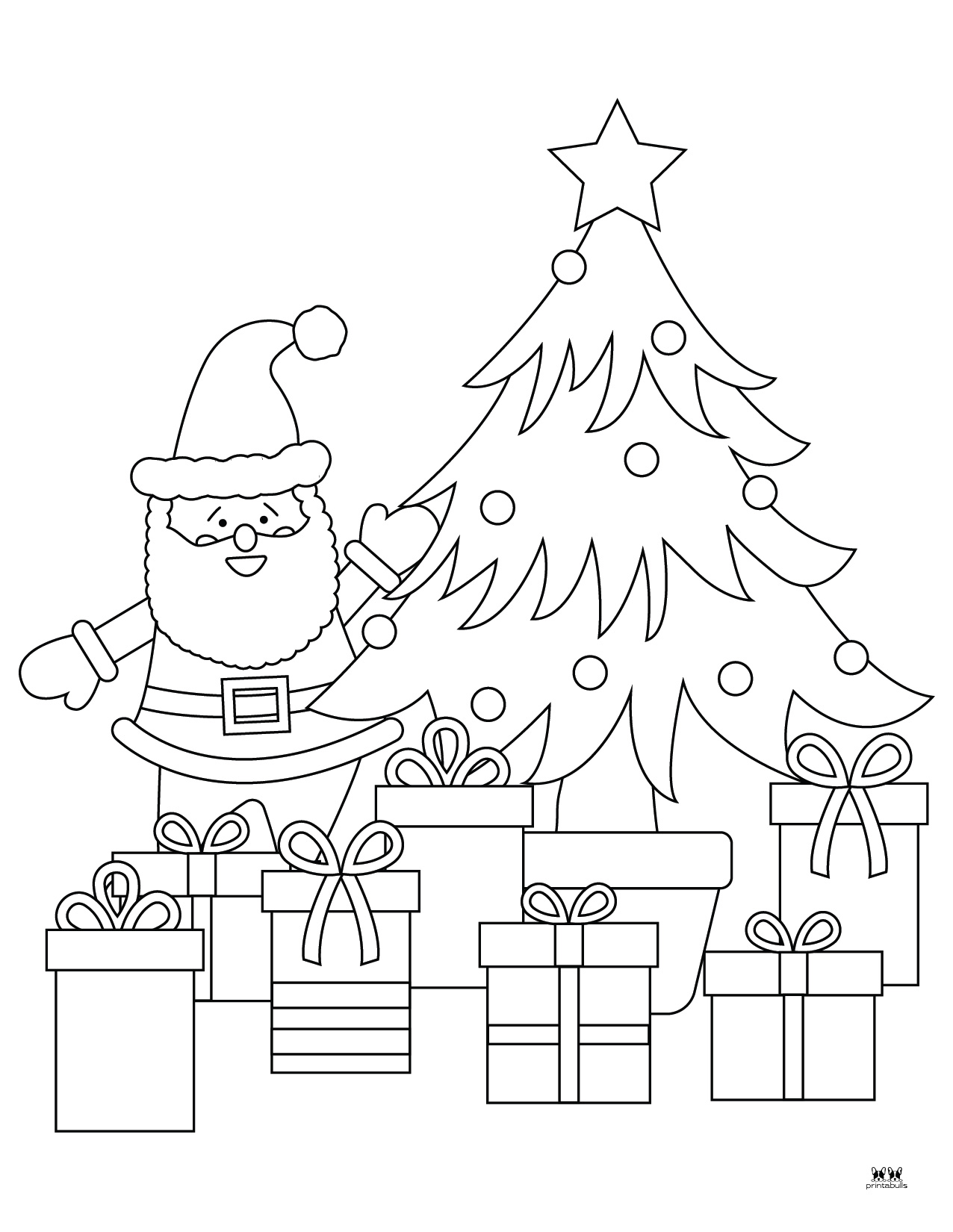 Santa Coloring Pages - 20 FREE Printable Pages | Printabulls