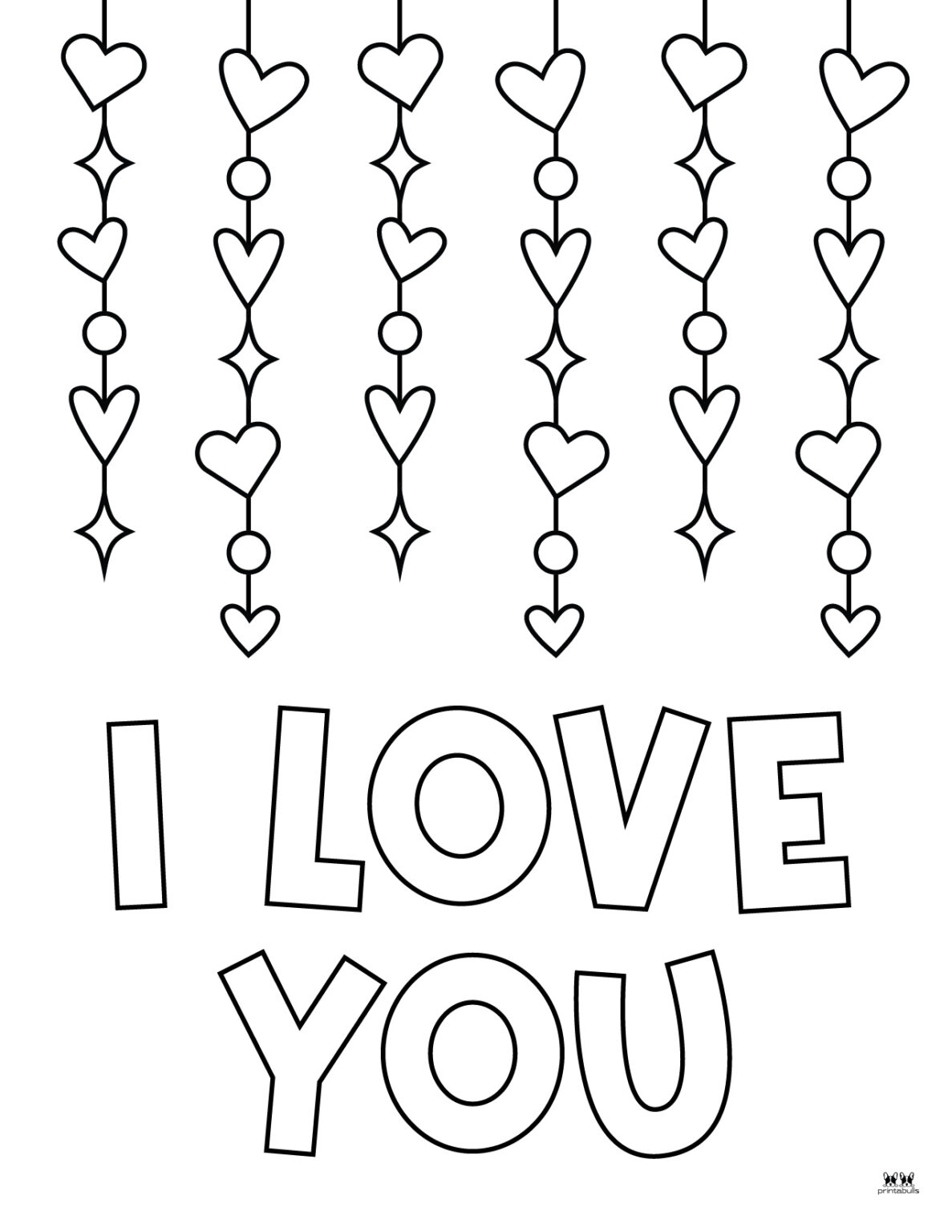 Love & I Love You Coloring Pages - FREE Printables | Printabulls