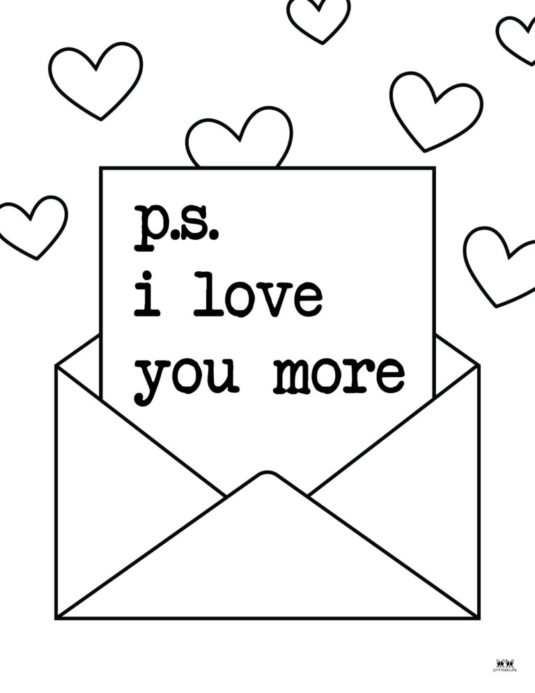 Love & I Love You Coloring Pages - FREE Printables | Printabulls