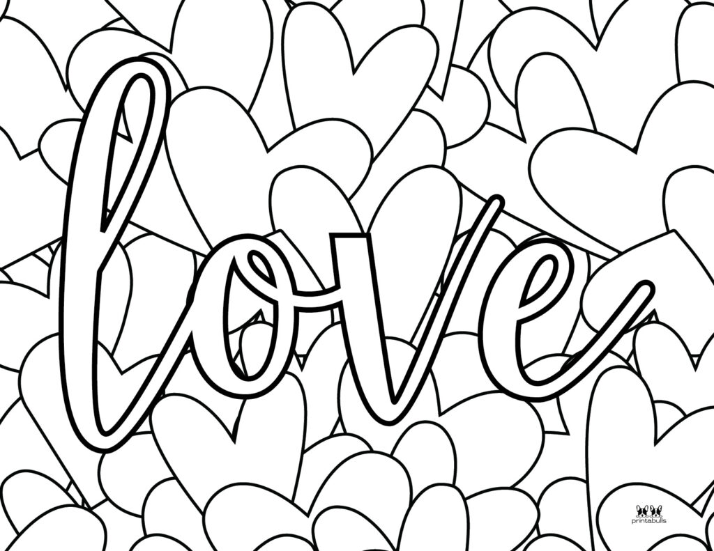 Printable Love Coloring Page-Page 21