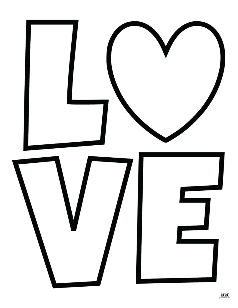 Printable Love Coloring Page-Page 6